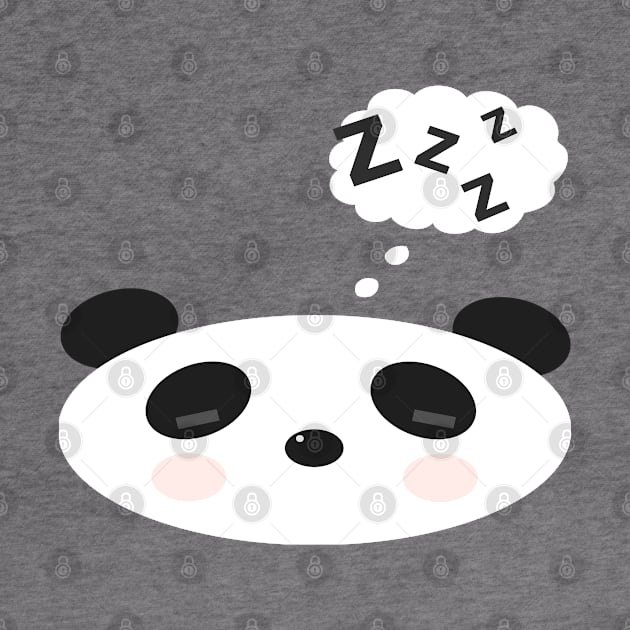 Sleeping Kawaii Panda by deftdesigns